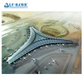 Xuzhou lfbjmb Basco grande Techo Cuerdas curvas Estructura de acero terminal